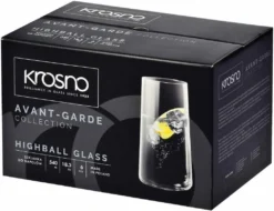 KROSNO Avant-Garde Longdrinkgläser, Set Von 6, 540 Ml -Tassenladen 9fe6a03227f2a488a2139a851b8a26f3