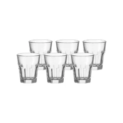 Leonardo Rock Stamper, Schnapsglas, Pinnchen, Shotglas, Glas, 40 Ml, 6er Set, 12994 -Tassenladen 9ff5c7614fffd872b8d406ef7344b38d