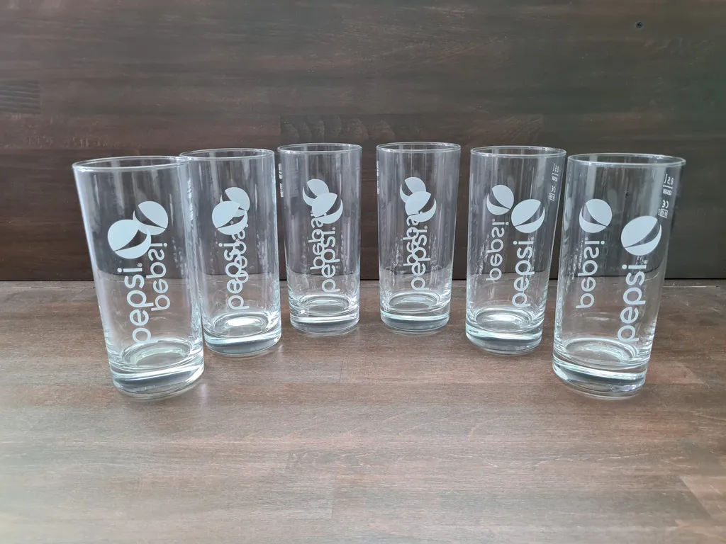 Pepsi Gläser Retro 0,5L 6er Set 3 Pepsi Gläser Retro 0,5L 6er Set