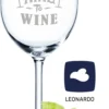 Leonardo Weinglas Mit Gravur - Working From Nine To Wine - Geschenk Für Hobby-Sommelier & Weinliebhaber - Weingläser - Geburtstagsgeschenk Für Frauen & Männer -Tassenladen a43587901649ffec9c97603c3a6aa7eb