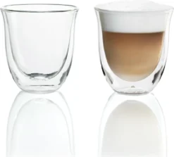 De'Longhi DeLonghi Cappuccino 2er Doppelwandiges Thermoglas -Tassenladen a586d46320137455917bb7316d988c06