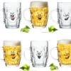 Biergläser 0,5L (max 700ml) Mit Henkel Und Lustigen Motiven Set 6 Teilig Bierkrug Karnevalsgläser -Tassenladen a73d98d47e92495542f36191801d7cfa
