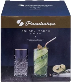 Pasabahce Timeless Golden Touch 4tlg Trinkglas Glas Tumbler 450ml 52800 -Tassenladen a97f8e2ea01400069f238c59bb634c03