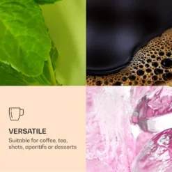 DUOS 6X 410ml Jumbo Doppelwandige Thermo-Gläser + 6X Edelstahl-LÖFFEL, Für Latte Macchiato, Cocktails, Vorspeisen By Feelino -Tassenladen aa021545678e5119aee38d7c0fb03b8d