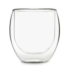 DUOS 4X 410ml Jumbo Doppelwandige Thermo-Gläser + 4X Edelstahl-LÖFFEL, Für Latte Macchiato, Cocktails, Vorspeisen By Feelino -Tassenladen aad9b1338993117bf501e9fb91edf67e