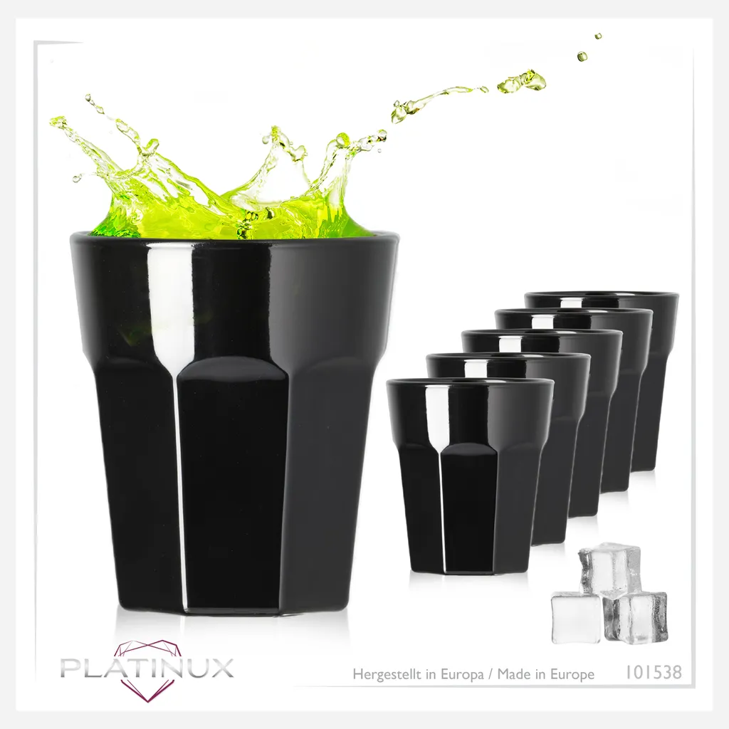 Schwarze Schnapsgläser Aus Glas 30ml (max. 40ml) Set 6 Teilig Wodkagläser Shotgläser 8 Schwarze Schnapsgläser Aus Glas 30ml (max. 40ml) Set 6 Teilig Wodkagläser Shotgläser – Bild 6