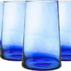 Nicola Spring 6 Stück Merzouga Recycled Longdrinkgläser Set - Trinkglas - 320ml - Blau -Tassenladen b1879a437f987045723633a64131be9c
