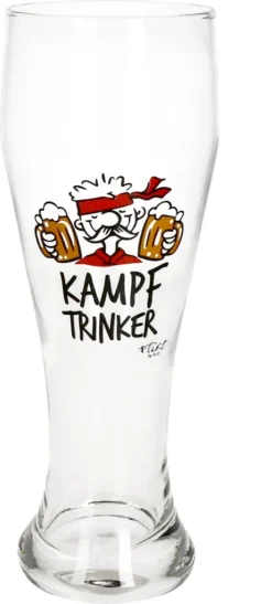 2x Weizenbiergläser Mutmacher Kampftrinker Weißbierglas 0,5L -Tassenladen b5815ada5c777aaab1b47ccfd44bce8d