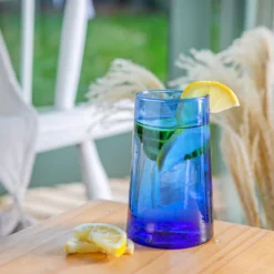 Nicola Spring 6 Stück Merzouga Recycled Longdrinkgläser Set - Trinkglas - 320ml - Blau 9 Nicola Spring 6 Stück Merzouga Recycled Longdrinkgläser Set - Trinkglas - 320ml - Blau -Tassenladen b6ed37b1eed3424000a2f032436f7f4f