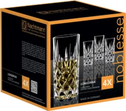 Nachtmann Noblesse Longdrinkglas Set, 8er Set, Wasserglas, Saftglas, Kristallglas, H 14.8 Cm, 375 Ml -Tassenladen b9534a2e40510a1cfc31287db229d4d8