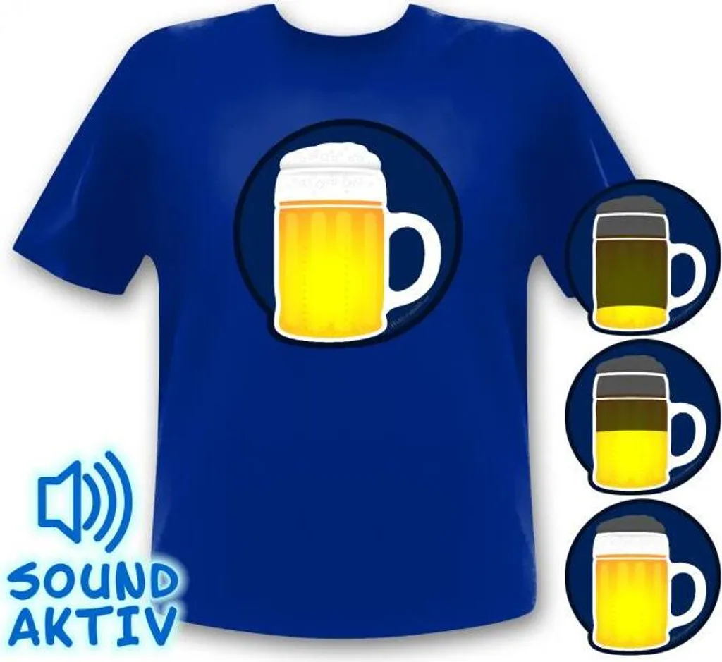 Bierglas LED Party T-Shirt Für Oktoberfest Wasn Party Bier Shirt Größe - XL 5 Bierglas LED Party T-Shirt Für Oktoberfest Wasn Party Bier Shirt Größe - XL – Bild 3