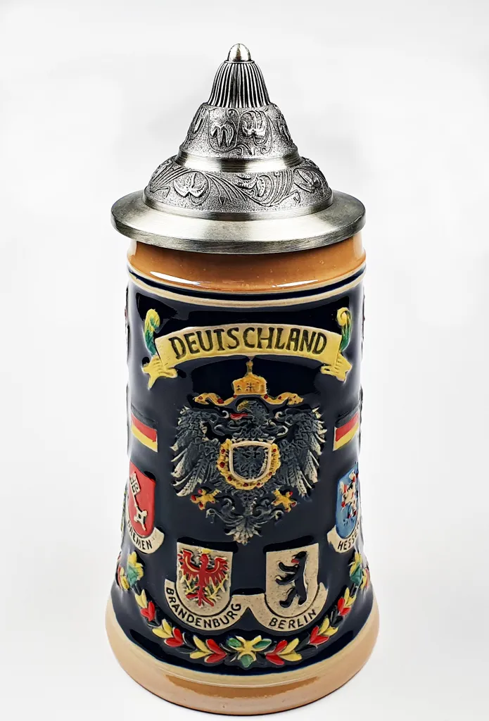 Bierkrug Mit Deckel Deutschland Bundesländer 0,5 Liter 3 Bierkrug Mit Deckel Deutschland Bundesländer 0,5 Liter