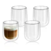 Navaris 4x Doppelwandige Gläser 350ml - Thermogläser Für Cappuccino Latte Macchiato Tee Wasser Cola Cocktails - 4er Set Kaffeegläser Borosilikat -Tassenladen be1ee5f3bc863c87a683378ef133bf14