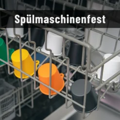 SoPro 12x Schnapsbecher Plastik 4 Cl Wiederverwendbar - Shotgläser 40 Milliliter Schwarz - Mehrweg Schnapsglas Zum Umhängen -Tassenladen bed5dbc80aa5406bcbd662de60b927a3 1