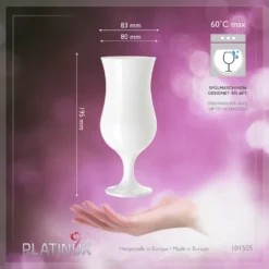 Weiße Cocktailgläser 400ml (max. 470ml) Longdrinkgläser Set 6 Stück Bargläser -Tassenladen bf73b25ea603b5b95c9befd36675a157