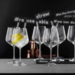 Nachtmann Gin&Tonic + 4 Glastrinkhalme 7574/8tlg. Tastes Good 103143 -Tassenladen c12646c1b047dda141b41524851c515a