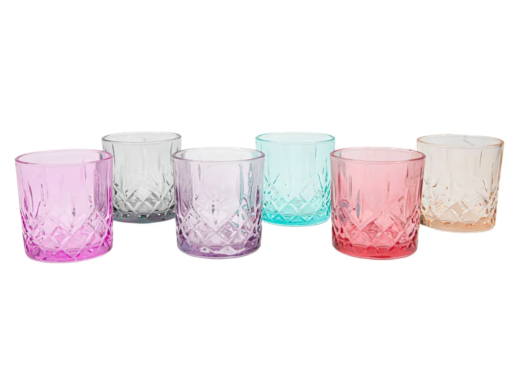 Trinkglas Bunt 345ml - Im 6er Set - Spülmaschinenfeste Gläser 3 Trinkglas Bunt 345ml - Im 6er Set - Spülmaschinenfeste Gläser – Bild 2