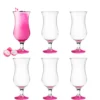 Platinux Cocktailgläser Set 6 Stück 420ml Longdrinkgläser Bargläser Hurricane Groß (Pink) -Tassenladen c1fab43b08a549ab9efa33fd0964a7f6