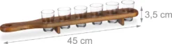 Relaxdays Schnapsbrett Holz Mit 6 Gläsern -Tassenladen c29ecc06eea611b072faba2aebd27b27