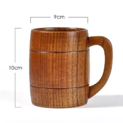 320ml Natürliches Holz Bierkrug Trinkbecher Griff Heiße Kalte Getränkebecher Bier Stein Bierkrug Bier Steins Becher Langlebiger Holzbecher Holzbecher -Tassenladen c762e83b672c61f39b3e777da058a8a8