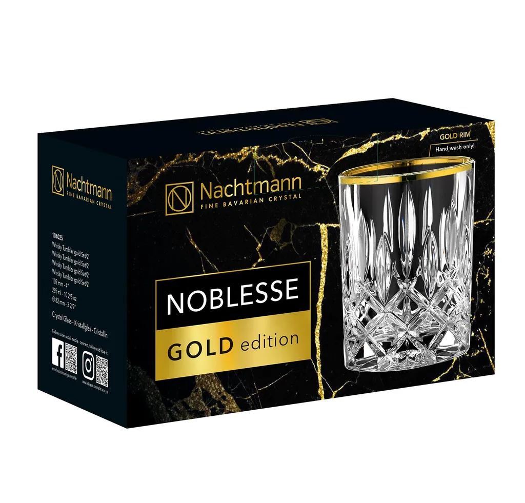 Nachtmann Noblesse Gold Whiskybecher, 2er-Set 4 Nachtmann Noblesse Gold Whiskybecher, 2er-Set – Bild 2