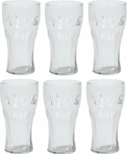 Coca-Cola Relief-Glas 27cl - 6-er Set -Tassenladen c81a450c33bdba66e86a3a22061ac450