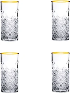 Pasabahce Timeless Golden Touch 4tlg Trinkglas Glas Tumbler 450ml 52800 -Tassenladen caa71be3b275be930af57afcbe247510