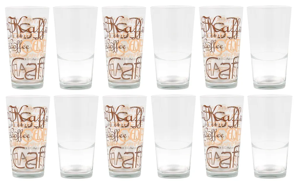12er Set Mix Latte Macchiato Glas 39cl Stapelbar MitNachbildung / OhneNachbildung 3 12er Set Mix Latte Macchiato Glas 39cl Stapelbar MitNachbildung / OhneNachbildung