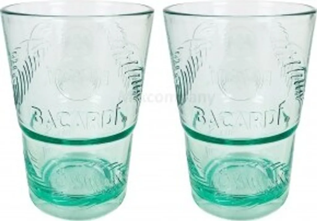 Bacardi Rum KUNSTSTOFF Glas - Gläser Set - 2x Kunststoff Gläser Mojito Longdrinkglas Cuba Libre Cocktail Bar 3 Bacardi Rum KUNSTSTOFF Glas - Gläser Set - 2x Kunststoff Gläser Mojito Longdrinkglas Cuba Libre Cocktail Bar