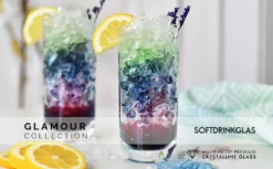 KROSNO Longdrinkgläser Wassergläser Trinkgläser | Set Von 6 | 360 ML | Glamour Kollektion | Perfekt Für Zuhause, Restaurants Und Partys | Spülmaschinenfest -Tassenladen d73b69a0d5425b1252aab85967b20f46