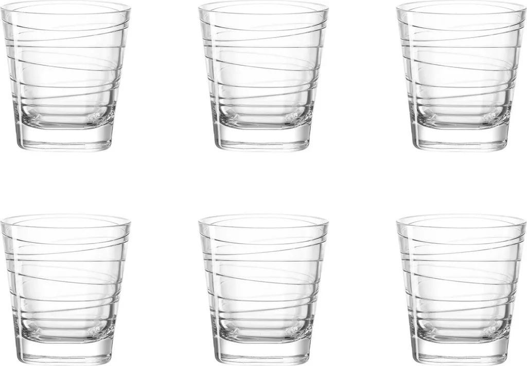 LEONARDO 019449 Vario Struttura Whiskybecher, Glas, 250 Ml, Klar (6 Stück) 4 LEONARDO 019449 Vario Struttura Whiskybecher, Glas, 250 Ml, Klar (6 Stück) – Bild 2