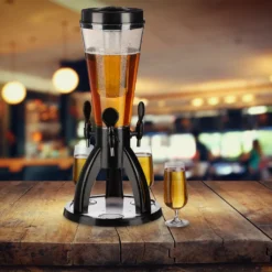 Relaxdays 4 L Biersäule Mit 3 Zapfhähnen -Tassenladen dc3197f6d23222d3d5f8270b45a78ab4