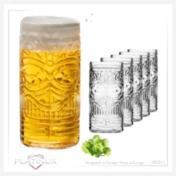 Tiki Gläser Set 6-Teilig Hoch Aus Glas 450ml (max. 500ml) Cocktailgläser Biergläser 14 Tiki Gläser Set 6-Teilig Hoch Aus Glas 450ml (max. 500ml) Cocktailgläser Biergläser -Tassenladen de0c112c11b80bf472d0bb45519c7e65