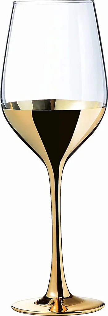 CreaTable 23461 Golden Days Weinglas 350 Ml, Klar (4er Pack) 4 CreaTable 23461 Golden Days Weinglas 350 Ml, Klar (4er Pack) – Bild 2