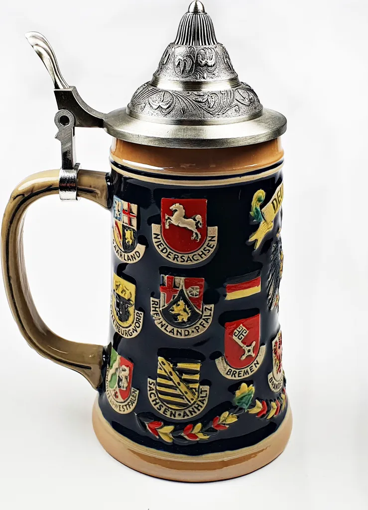 Bierkrug Mit Deckel Deutschland Bundesländer 0,5 Liter 5 Bierkrug Mit Deckel Deutschland Bundesländer 0,5 Liter – Bild 3
