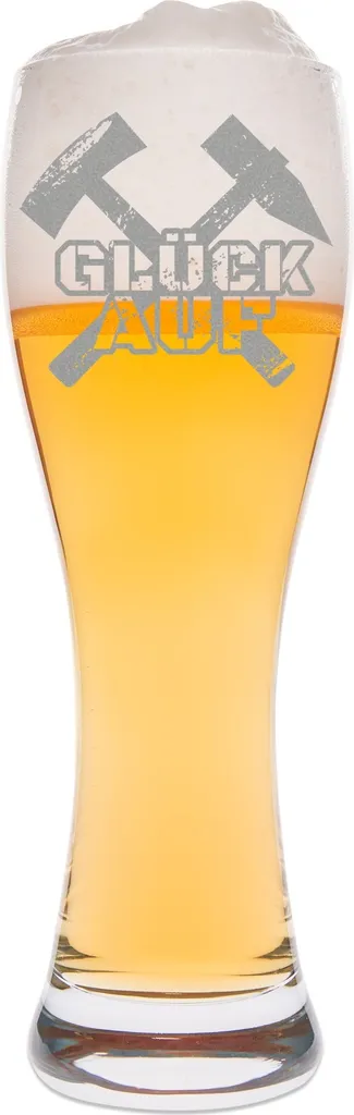 Leonardo Weizenglas - Glück Auf - Schlägel + Eisen - Geschenk Für Bergmänner - Schönes Geburtstagsgeschenk Für Alle Zech 4 Leonardo Weizenglas - Glück Auf - Schlägel + Eisen - Geschenk Für Bergmänner - Schönes Geburtstagsgeschenk Für Alle Zech – Bild 2