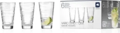 LEONARDO 019450 Vario Struttura Longdrinkbecher, Glas, 280 Ml, Klar (6 Stück) -Tassenladen e7de4b6c603ba085524ba76585a70bca