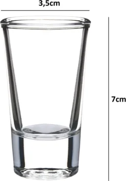 SCHLOSSEREI BAYERWALD Schnapsgläser Set 6 Stück Je 28 Ml - Shotgläser Wodka Schnaps Tequila Grappa - Transparent 7 Cm Höhe -Tassenladen e8f320f9c24ee76616bbe13694b567d6