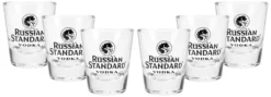 Russian Standard Shotglas Shotgläser Set - 6 Stück 2cl Geeicht