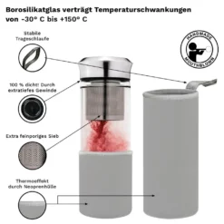 Teamaker „Grau“ 400 Ml -Tassenladen f9e67657e3f6ecbd98cac6749230b058