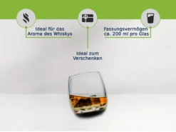 6 X Bar Rocking Whisky Glas Whiskey Trinkglas Gläser - Runder Boden 200 Ml -Tassenladen fa40cadc820fd85ed7c73ffc7fa82043