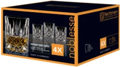 Nachtmann Noblesse Whiskybecher Set, 8er Set, Whiskyglas, Tumbler, Kristallglas, H 9.8 Cm -Tassenladen fb258da79e04cf64329ace6e3c5d8519