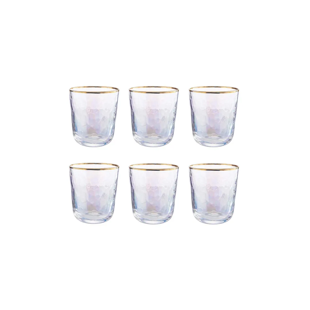 BUTLERS SMERALDA 6x Gläser Mit Goldrand 280ml 3 BUTLERS SMERALDA 6x Gläser Mit Goldrand 280ml