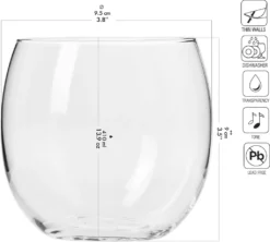 KROSNO Harmony Wassergläser Saftgläser Trinkgläser | Set Von 6 | 410 ML | Spülmaschinenfest -Tassenladen fc52a99a9f317016904f48167a5a3212