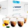 Wessper Latte Macchiato Thermogläser Mit Doppeltem Boden Set 6 X 350 Ml -Tassenladen fd71ad70589ae02b1563f0e71e83670c