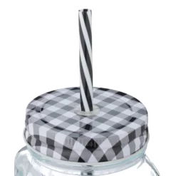 Relaxdays 8er Set Trinkgläser Mit Deckel Kariert -Tassenladen fdc60e1984ddb57439080cc6a242d7b2